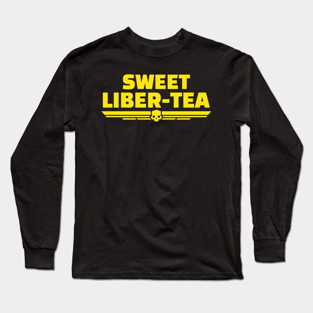 sweet liber-tea helldivers 2 Long Sleeve T-Shirt by rahalarts